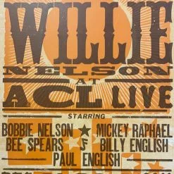 Willie Nelson - 2011 Hatch Show Print 12/29-31 ACL Live Gig Posters