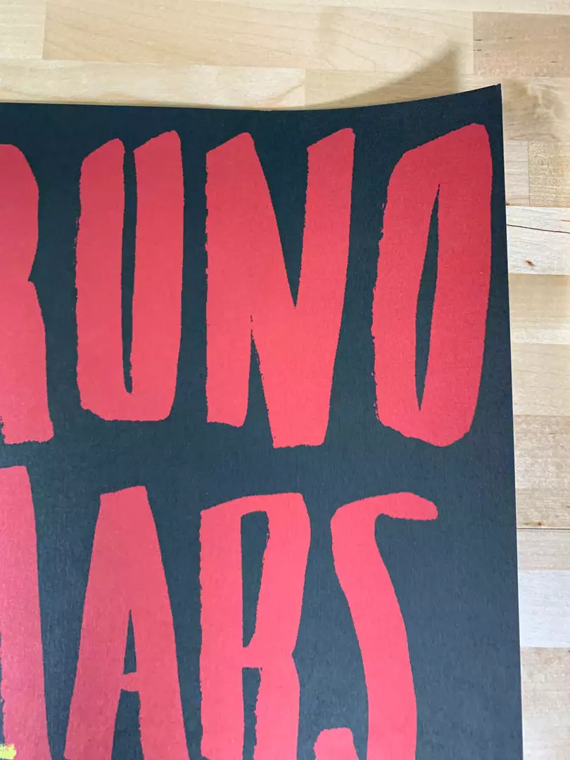 Sold Out Posters Bruno Mars - 2013 Moonshine Jungle Tour Poster (damaged) San Deigo CA 6 Sold Out Posters Bruno Mars - 2013 Moonshine Jungle Tour Poster (damaged) San Deigo CA