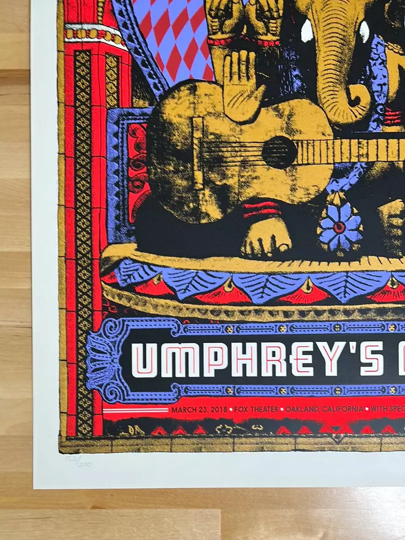 Gig Posters Umphrey's McGee - 2018 Nate Duval Poster Oakland, CA 8 Gig Posters Umphrey's McGee - 2018 Nate Duval Poster Oakland, CA