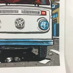 Art Prints Louis Gara Meets His End In A 1973 Volkswagen Bus - 2011 Tim Doyle Poster Art Pr
