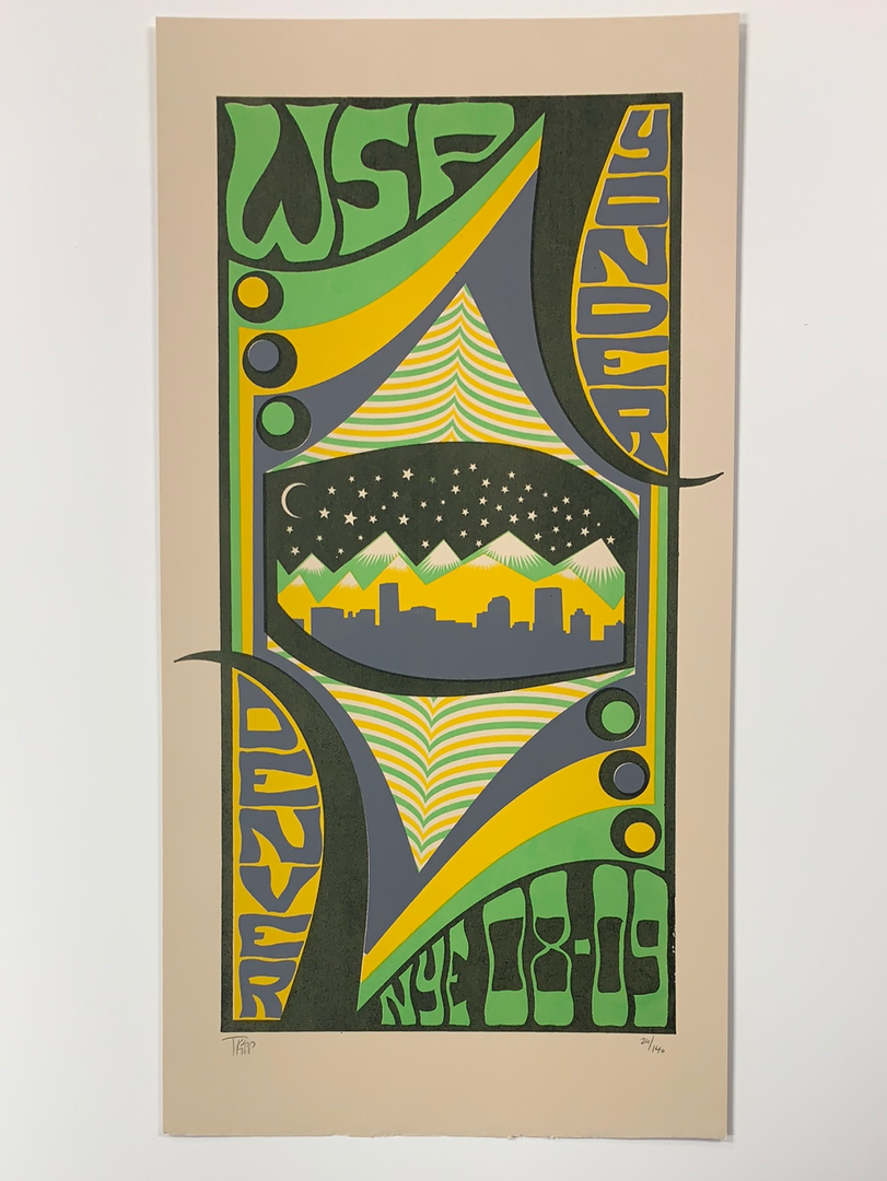 Colorado Widespread Panic Yonder - 2008/2009 Tripp Poster Denver, CO NYE 4 Colorado Widespread Panic Yonder - 2008/2009 Tripp Poster Denver, CO NYE