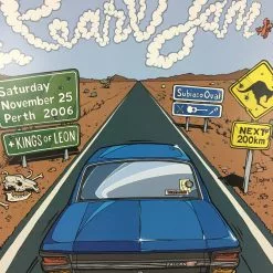 Pearl Jam - 2006 Daymon Greulich Poster Perth, AUS Subiaco Oval