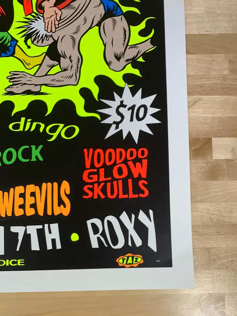 TAZ Deadly Hands Of Dr. Strange - 1994 T.A.Z. Poster Boston, MA 1st Ed Gig Posters 7 TAZ Deadly Hands Of Dr. Strange - 1994 T.A.Z. Poster Boston, MA 1st Ed Gig Posters