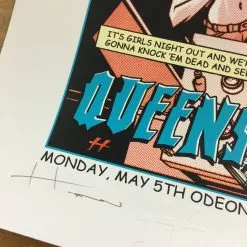Queens Of The Stone Age - 2008 Justin Hampton Poster Saskatoon, CAN Odeon Events