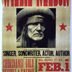 Gig Posters Willie Nelson - 2006 Hatch Show Print 2/1 Poster Coarsegold, CA