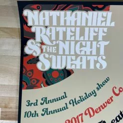 Sold Out Posters Colorado Nathaniel Rateliff & The Night Sweats - 2017 Poster Denver, CO 12/16