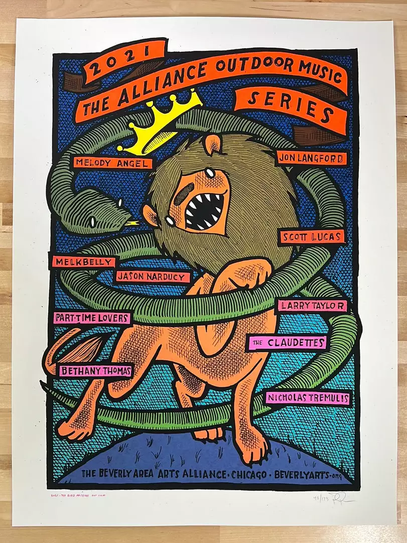 Art Prints The Alliance Outdoor Music Series - 2021 Jay Ryan Poster Chicago, IL 4 Art Prints The Alliance Outdoor Music Series - 2021 Jay Ryan Poster Chicago, IL