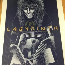 Gig Posters Labyrinth - 2008 Todd Slater Poster Austin, TX Alamo South Lamar