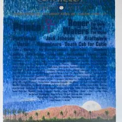 Coachella - 2008 Paul Cutler Promo Poster Indio, CA Prince 1st Ed Lineup