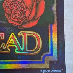 Grateful Dead - 2015 Brian Carroll Poster Fare Thee Well FOIL (pinholes) 12 Grateful Dead - 2015 Brian Carroll Poster Fare Thee Well FOIL (pinholes)