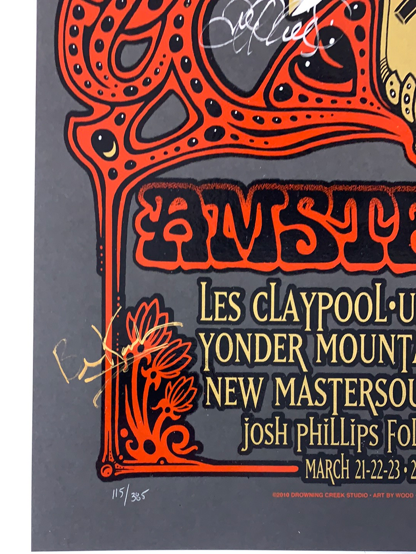 Jam In The Dam - 2010 Jeff Wood Poster Amsterdam, NED Melkweg Band Signed Gig Posters 8 Jam In The Dam - 2010 Jeff Wood Poster Amsterdam, NED Melkweg Band Signed Gig Posters