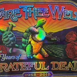 Grateful Dead - 2015 Brian Carroll Poster Fare Thee Well FOIL (pinholes)