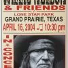 Willie Nelson - 2004 Franks Brothers 4/16 Poster Grand Prairie, TX 2 Willie Nelson - 2004 Franks Brothers 4/16 Poster Grand Prairie, TX