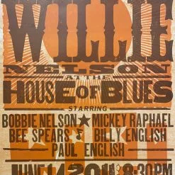 Gig Posters Willie Nelson - 2011 Hatch Show Print 6/14 Poster North Myrtle Beach, South Carolina
