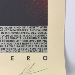 Andy Gill - 2020 Shepard Fairey (edge Wear) Poster Obey Anti-Hero UK Art Print Art Prints