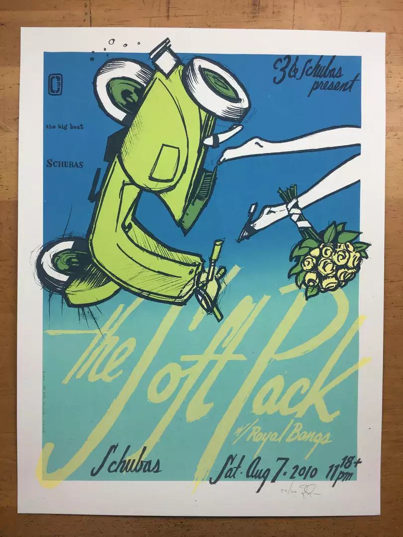 The Soft Pack - 2010 Jay Ryan Poster Chicago, IL Schubas 5 The Soft Pack - 2010 Jay Ryan Poster Chicago, IL Schubas