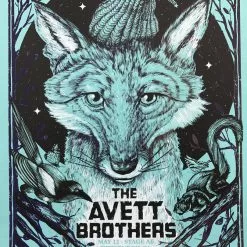 The Avett Brothers - 2016 Zeb Love Poster Pittsburgh, PA Stage AE VARIANT BLUE