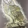 Reconstructed Barn Owl - 2013 Dan Grzeca Poster Art Print Charcoal Brown Art Prints