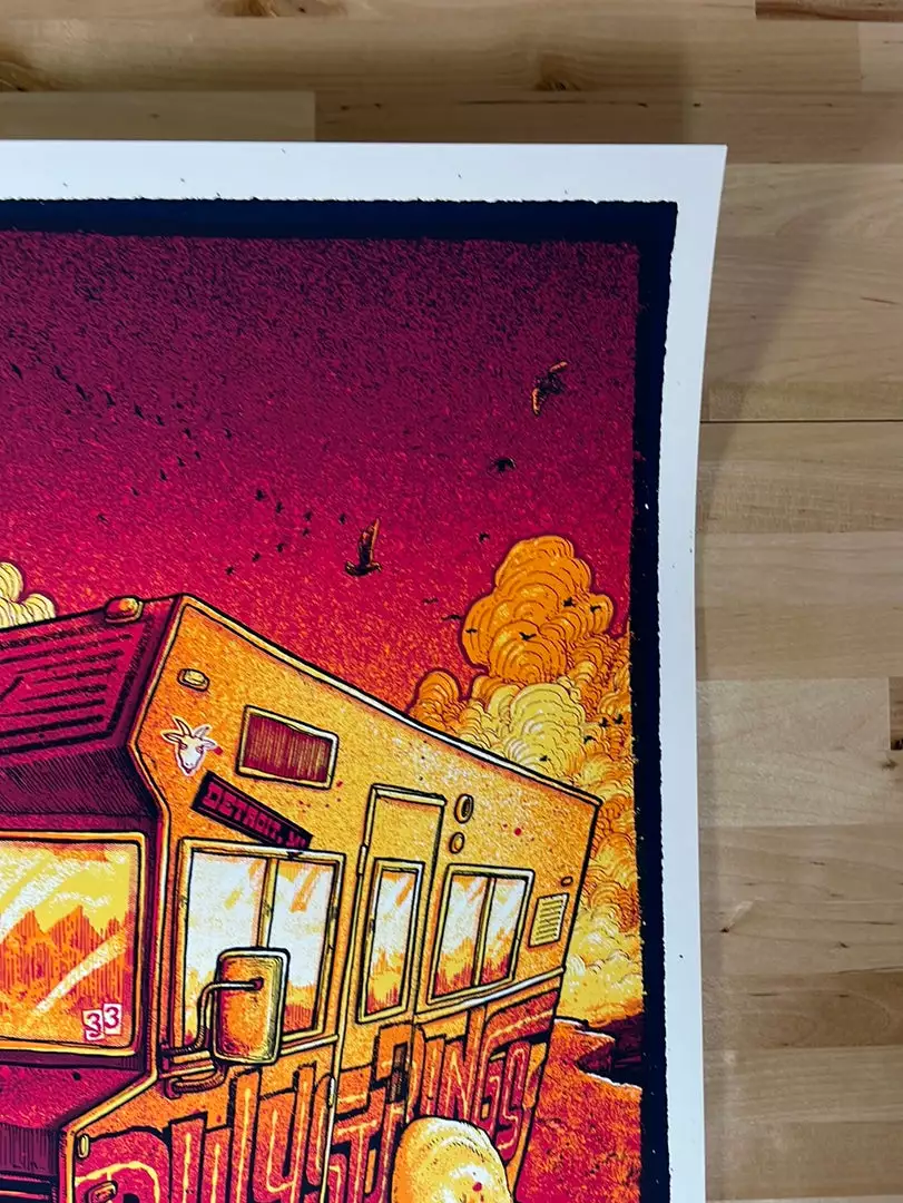 Gig Posters Billy Strings - 2021 Dave Kloc Poster Detroit, MI 11/20 The Fillmore 1st 6 Gig Posters Billy Strings - 2021 Dave Kloc Poster Detroit, MI 11/20 The Fillmore 1st