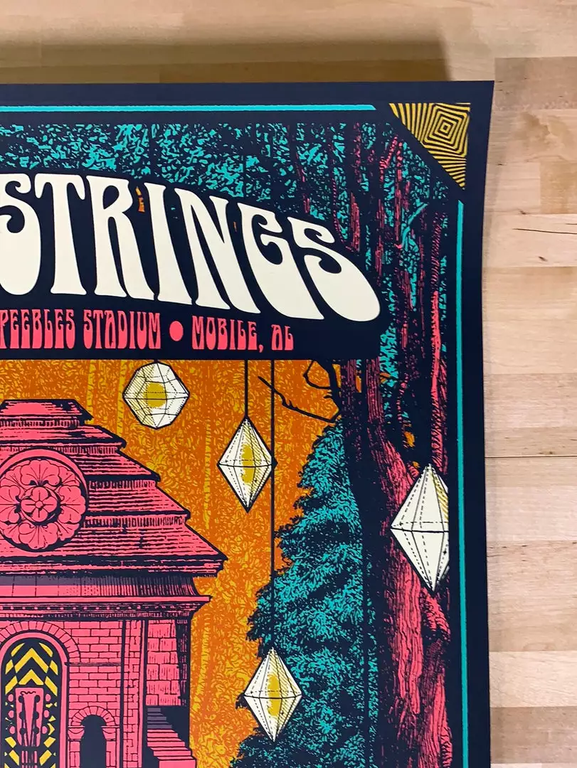 Billy Strings - 2021 Status Serigraph Poster Mobile, AL 4/11 Gig Posters 6 Billy Strings - 2021 Status Serigraph Poster Mobile, AL 4/11 Gig Posters