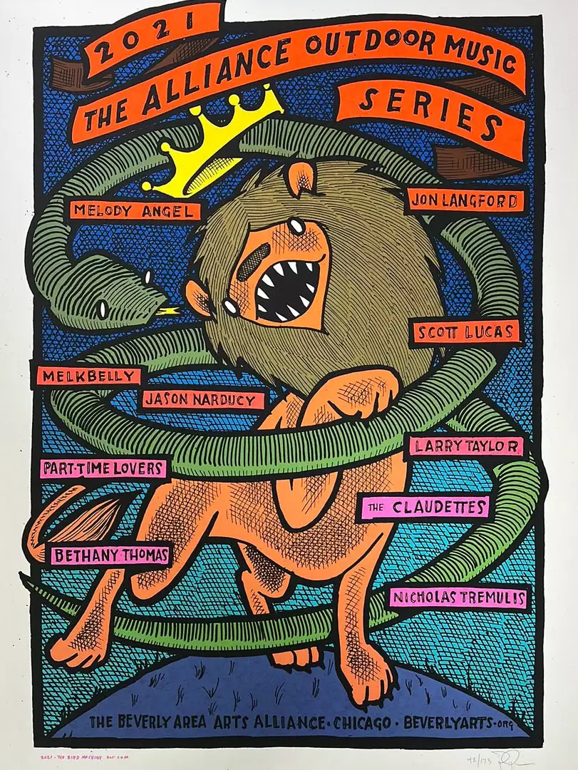 Art Prints The Alliance Outdoor Music Series - 2021 Jay Ryan Poster Chicago, IL 3 Art Prints The Alliance Outdoor Music Series - 2021 Jay Ryan Poster Chicago, IL