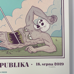 Metallica - 2019 Tyler Skaggs Poster Prague, Praha Gig Posters