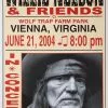 Gig Posters Willie Nelson - 2004 Franks Brothers 6/21 Poster Vienna, VA