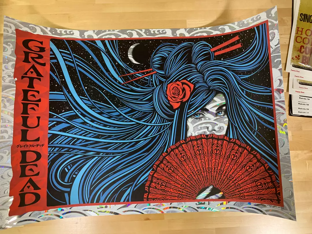 Grateful Dead - 2020 Todd Slater Poster Lava Foil Edition #1/150 4 Grateful Dead - 2020 Todd Slater Poster Lava Foil Edition #1/150