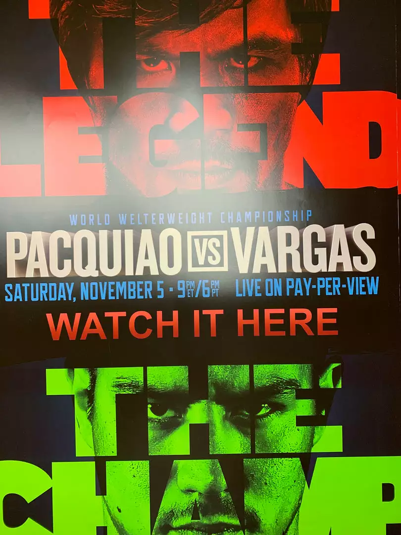 Sold Out Posters Manny Pacquiao Vs. Vargas - Poster Print Boxing 3 Sold Out Posters Manny Pacquiao Vs. Vargas - Poster Print Boxing
