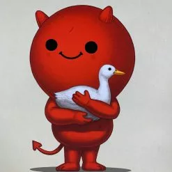 Art Prints Lucy - 2020 Mike Mitchell Poster Print Mikeland Devil Duck 1st