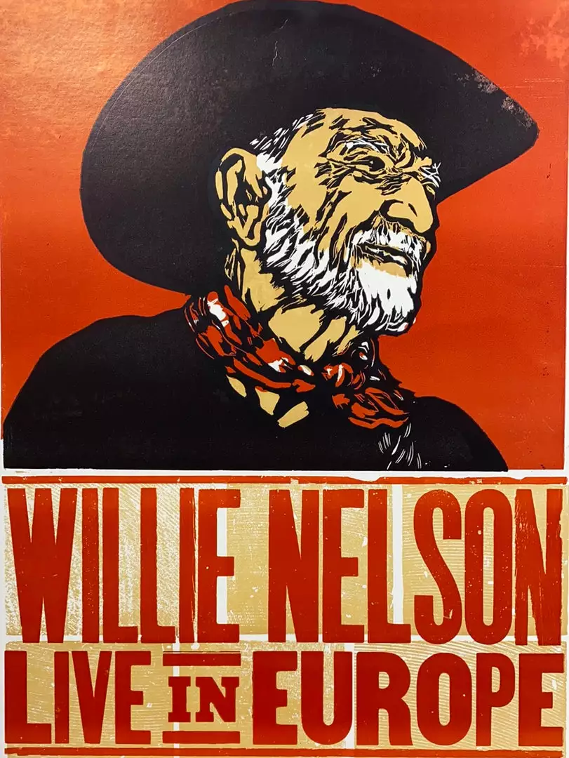 Gig Posters Willie Nelson - 2010 Hatch Show Print 6/14 Poster Stockholm, Sverige 3 Gig Posters Willie Nelson - 2010 Hatch Show Print 6/14 Poster Stockholm, Sverige