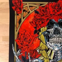 Grateful Dead - 2021 Rhys Cooper Poster Art Print Gold Foil 8 Grateful Dead - 2021 Rhys Cooper Poster Art Print Gold Foil
