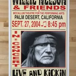 Gig Posters Willie Nelson - 2004 Franks Brothers 9/27 Poster Palm Desert, CA