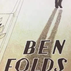 Ben Folds - 2015 Justin Santora Poster Chicago, IL Park West