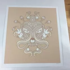 Art Prints Untitled (Tan Psych) - 2008 Mike Budai Poster Art Print