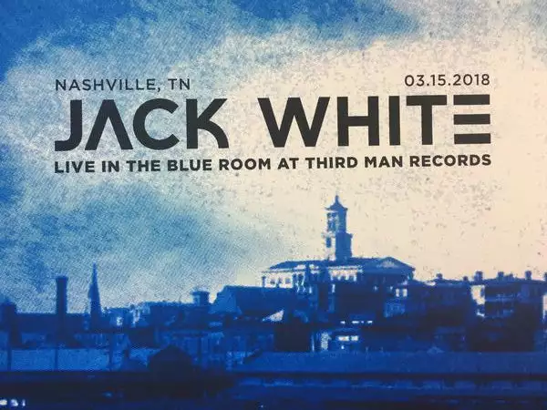 Gig Posters Jack White - 2018 Nat Strimpopulos Poster Nashville, TN Blue Room Third Man Reco 4 Gig Posters Jack White - 2018 Nat Strimpopulos Poster Nashville, TN Blue Room Third Man Reco