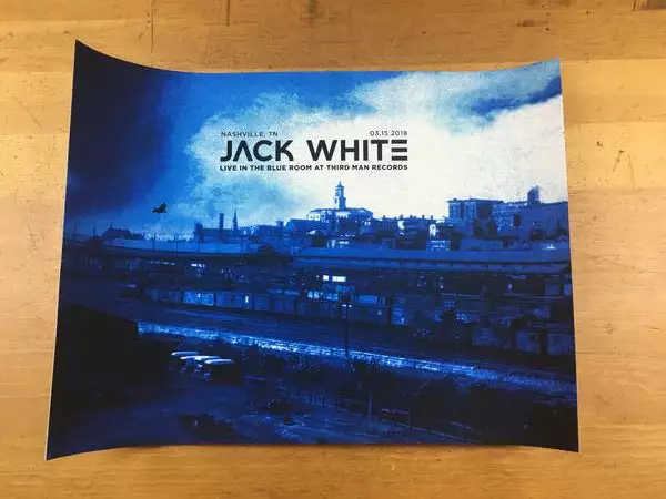 Gig Posters Jack White - 2018 Nat Strimpopulos Poster Nashville, TN Blue Room Third Man Reco 6 Gig Posters Jack White - 2018 Nat Strimpopulos Poster Nashville, TN Blue Room Third Man Reco