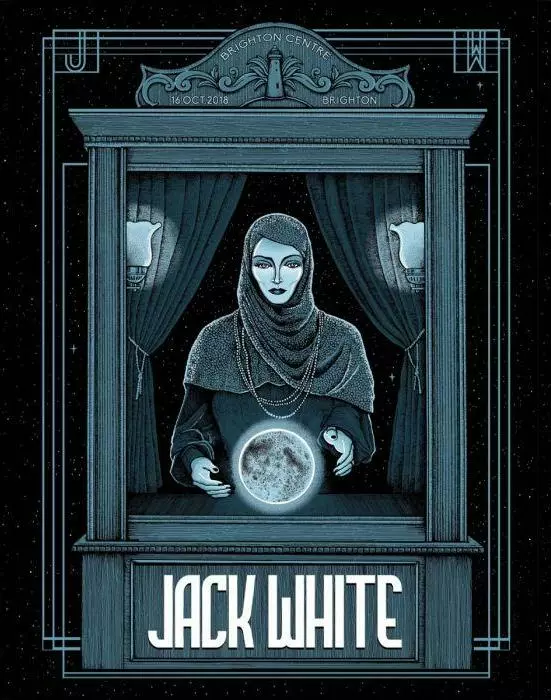 Jack White - 2018 Pat Hamou Poster Brighton, GBR BHR Tour S/N 3 Jack White - 2018 Pat Hamou Poster Brighton, GBR BHR Tour S/N