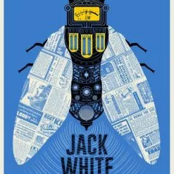 Jack White - 2018 Methane Studios Poster Salt Lake City, UT BHR Tour