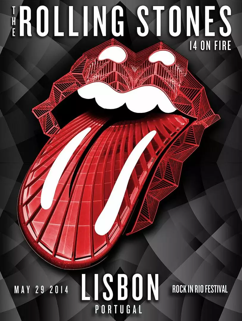 Sold Out Posters Rolling Stones - 2014 Official Poster Lisbon #2 Rock In Rio Gig Posters 3 Sold Out Posters Rolling Stones - 2014 Official Poster Lisbon #2 Rock In Rio Gig Posters