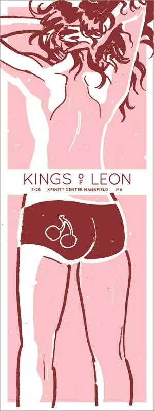 Kings Of Leon - 2017 Paul Maybury Poster Mansfield, MA Xfinity Center 3 Kings Of Leon - 2017 Paul Maybury Poster Mansfield, MA Xfinity Center