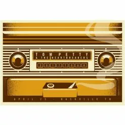 Gig Posters Tom Petty - 2017 Dan Stiles Poster Nashville, TN 40th Anniversary Tour 4/25