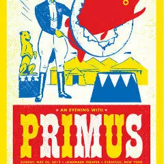Primus - 2012 Aesthetic Apparatus Poster Syracuse Landmark Theater (S/N) Gig Posters