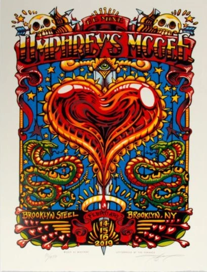 Umphrey's McGee - 2019 AJ Masthay Poster Brooklyn Steel NY Gig Posters 3 Umphrey's McGee - 2019 AJ Masthay Poster Brooklyn Steel NY Gig Posters